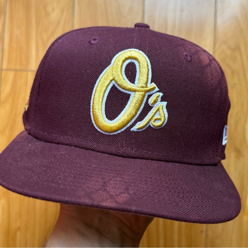 Baltimore Orioles Lids Happy Our Fitted Hat 7 1/4